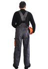 Multi Functional Pockets Bib Work Pants And Brace Workwear Garment With Strong Stitching