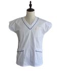 Les soins de travail de lavage facile blanc des femmes médicales d'uniformes frottent le costume uniforme 