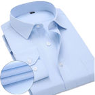 Chemises du tenue professionnelle décontractée d'hommes blancs/bleus à séchage rapide avec la résistance de Pilling