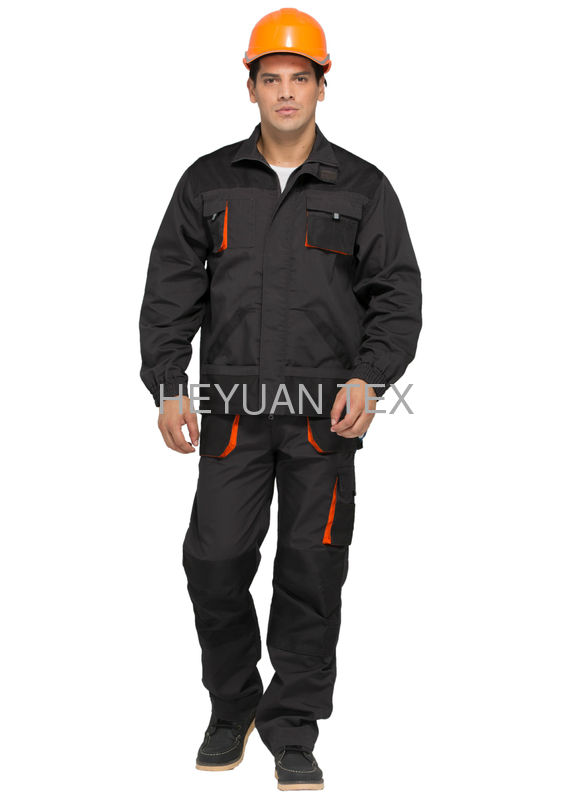 Hardwearing Classic Industrial Worker Uniform With 65% Polyester 35% Cotton Canvas