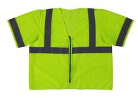 Haut gilet adapté aux besoins du client d'uniformes de travail de visibilité imperméable pour la construction