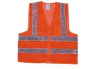 De travail d'uniformes de poids léger salut de force gilet orange/haut visibilité de jaune pour le travailleur d'entrepôt
