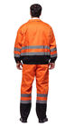 Force élevée professionnelle d'uniformes de visibilité salut fonctionnel multi orange/jaune pour extérieur