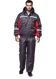 Veste 100% résistante et Bibpants de vent de vêtements de travail de l'hiver des hommes d'Oxford de polyester