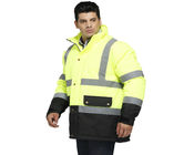 Les hauts uniformes de travail de visibilité de chaleur confortables imperméabilisent salut la veste d'hiver de force 