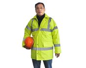Vestes 100% d'hiver de force de sécurité de polyester salut 300D Oxford pour l'ouvrier du trafic