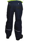 Pantalon uniforme de travail élastique de taille de toile mou avec des poches d'étui de manière de repli