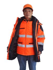 5 dans des vestes de 1 salut de force travail d'hiver, vestes de sécurité d'hiver réfléchissantes avec l'unité centrale imperméable