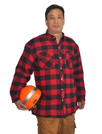 Chemises légères de travail de douille d'hiver confortable longues avec du coton 100% capitonné  